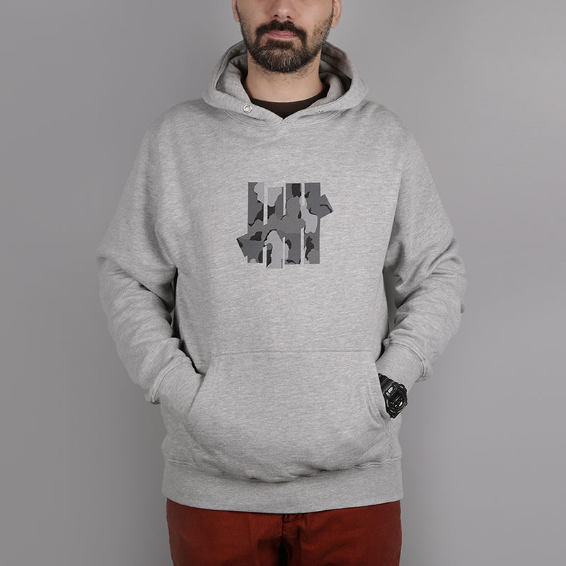 мужская серая толстовка Undftd Camo 5 Strike Hood 5920929-grey heather - цена, описание, фото 1